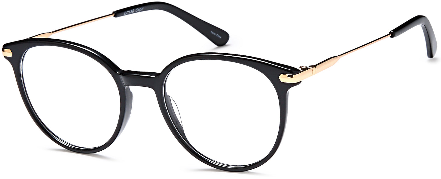 DiCaprio DC 186 In Black Gold, Crystal Blue Or Crystal Gold