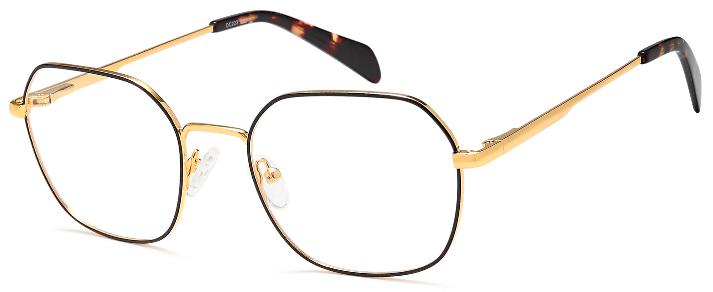 DiCaprio DC 223 in Black Gold, Black Gunmetal or Gold