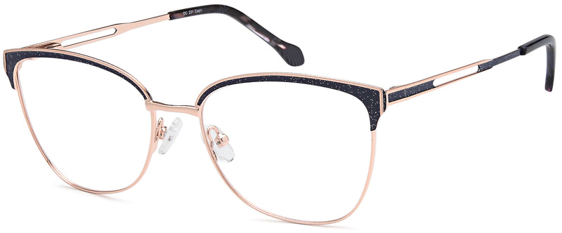 DiCaprio DC 231 in Black Gold, Blue Gold or Pink Gold