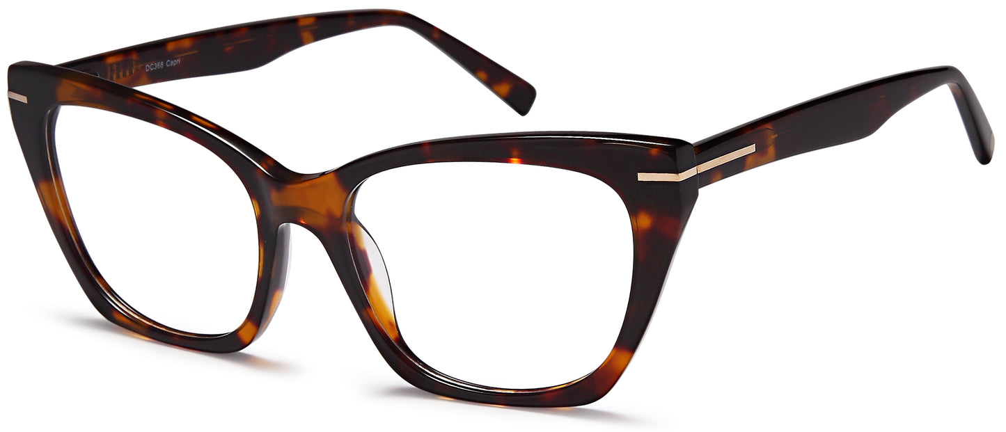 DiCaprio DC 368 in Black, Burgundy or Tortoise