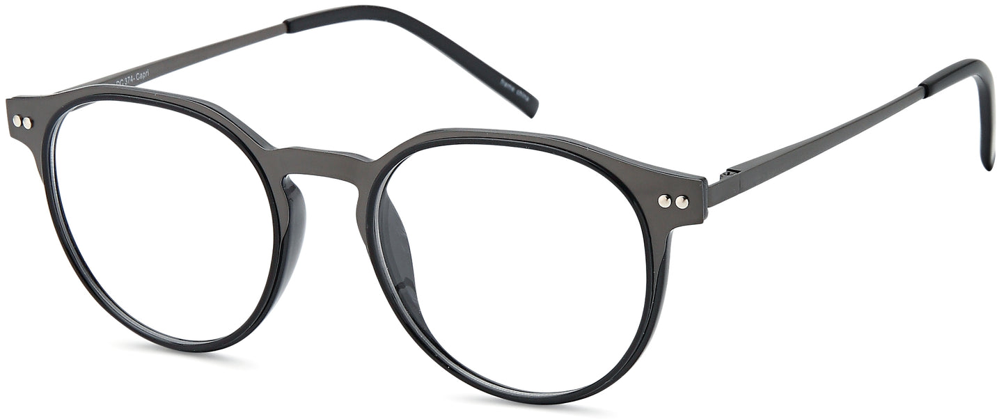 DiCaprio DC 374 in Black Burgundy, Gold Crystal or Gunmetal Black