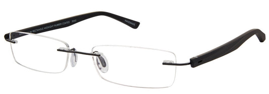 Scojo Gel Rimless Slim Rectangle in Midnight, Grey. Crystal or Tortoise