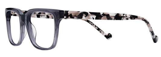 Renee's Readers Larry (large) in Transparent Peach Tort or Grey Tort