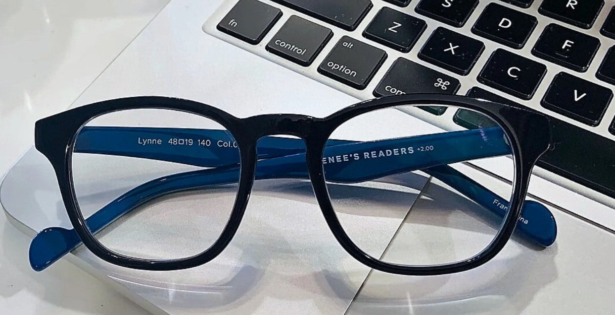 Renee's Readers Photochromic Lynne in Black/Blue or Maroon/REd