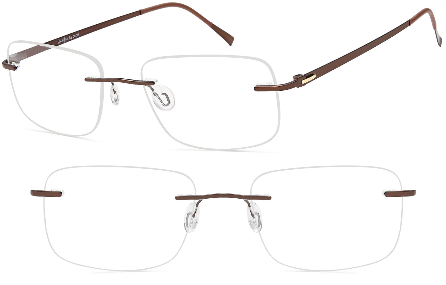 Simply Lite Titanium Rimless model 806