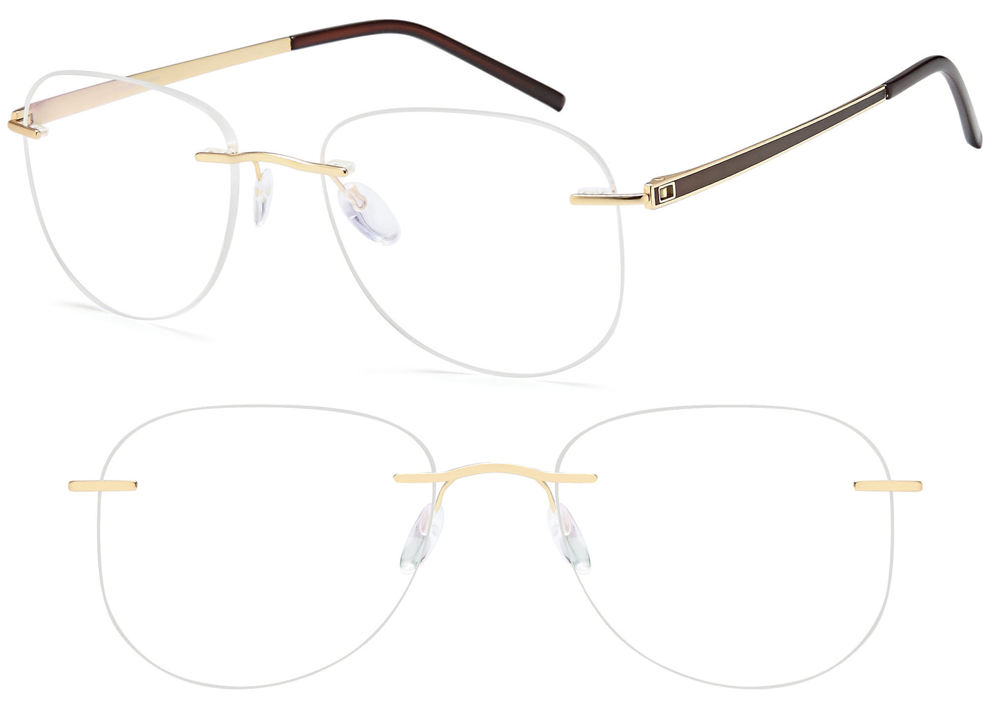 Simply Lite Titanium Rimless model 904