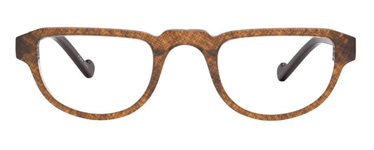 Renee's Readers Half Eye Chloe in Butterscotch and Brown Grid or Red and Black Grid
