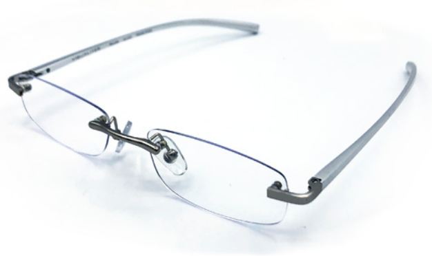 Visualites X Aluminum Stem Rimless Pillow in Black, Blue, Burgundy or Silver Reading Glasses
