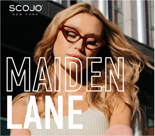 Scojo Maiden Lane in Black/Zebra Tortoise/Crystal or Cabernet