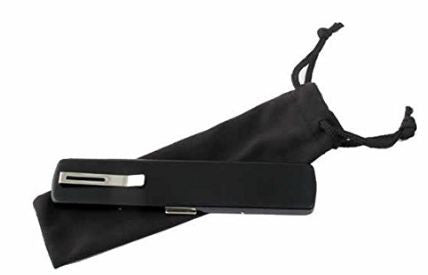 Slender Eye Case in black with clip - ReadingGlassWorld