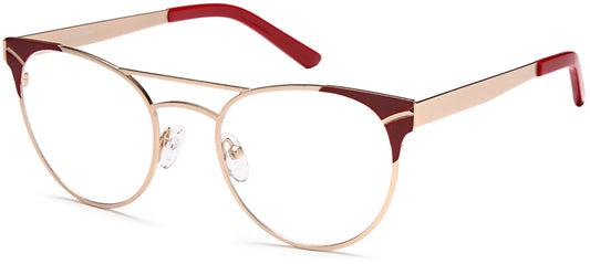 DiCaprio DC 179 In Gold Burgundy, Gold Black Or Silver Blue