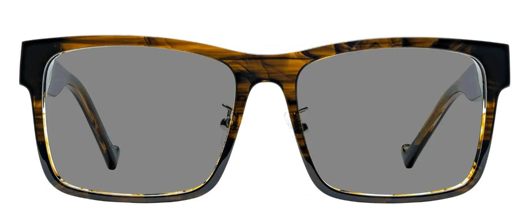 Renee's Readers Photochromic Jacob Dual Focus No-Line PROGRESSIVE Sun/Indoor reader in Charcoal Grey or Dark Brown