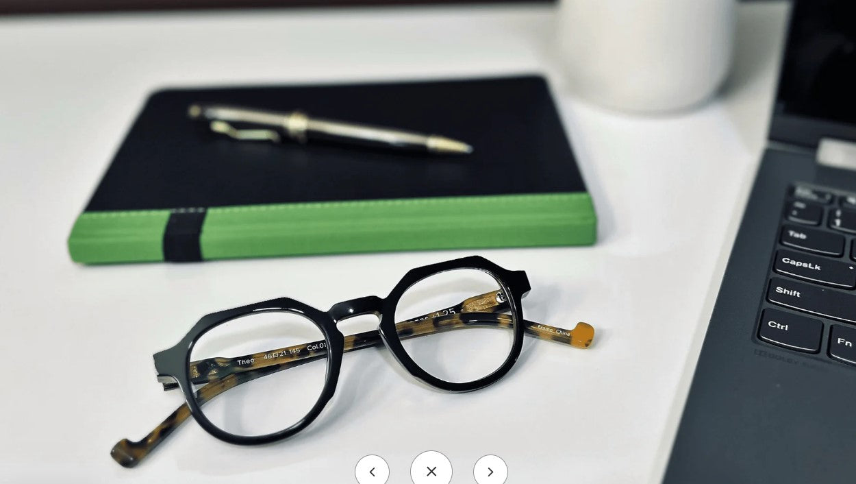Renee's Readers Blue Light Blocking Theo in True Navy/Tortoise or Black/Tortoise