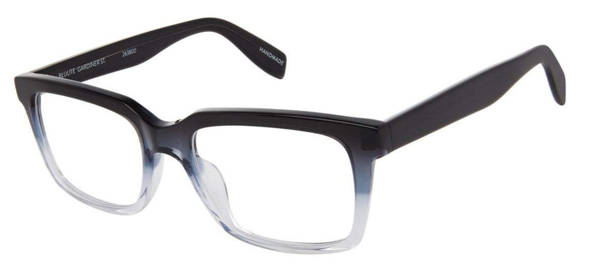 Gardiner Street Blue Light filtering in Black front/Auburn Canyon or Smoky Grey Fade