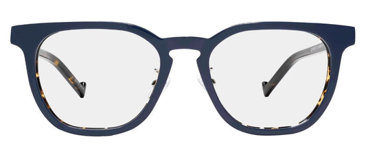 Renee's Readers Photochromic Bern Dual Focus No-Line PROGRESSIVE Sun/Indoor reader in Navy Dark Tortoise or Black Amber Tortoise