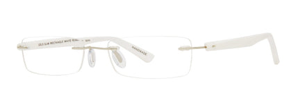 Scojo Gel Rimless Slim Rectangle in Midnight, Grey. Crystal or Tortoise