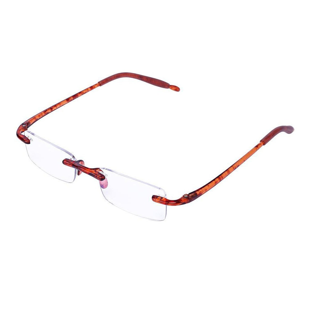 Visualites 08 Rimless Blue Light Filtering Computer Readers in Black, Smoke,Navy Blue, Crystal Clear or Classic Tortoise