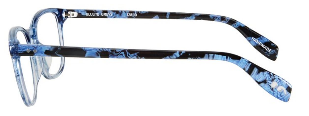 Scojo Greys Blulite Reader in Cerulean Drop - ReadingGlassWorld