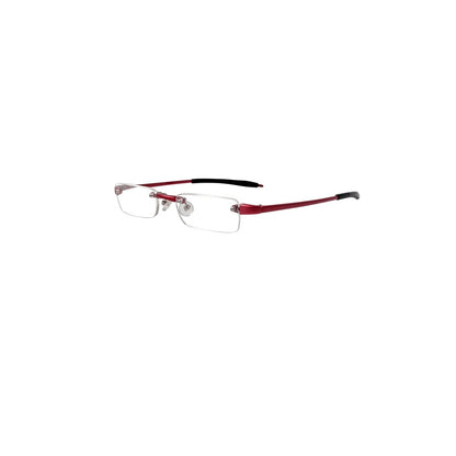 Visualites 07 Rimless Rectangle in Black, Cobalt, Red or Taupe