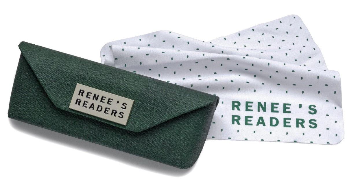Renee's Readers Blue Light Blocking Howie in Grey or Black Metal