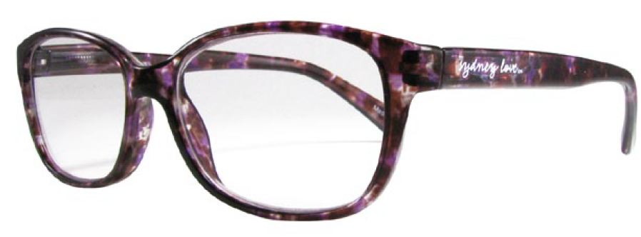 Sydney Love 673 in Purple Tortoise - ReadingGlassWorld