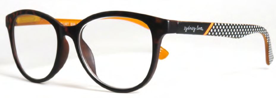 Sydney Love 729 in Tortoise front w/black/white dot temples - ReadingGlassWorld