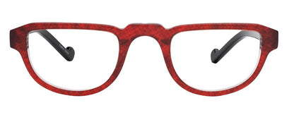 Renee's Readers Half Eye Chloe in Butterscotch and Brown Grid or Red and Black Grid