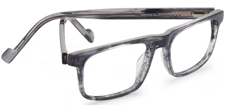 Renee's Readers Dave in Brown or Grey Tortoise, w/ Extra Long Temples - ReadingGlassWorld