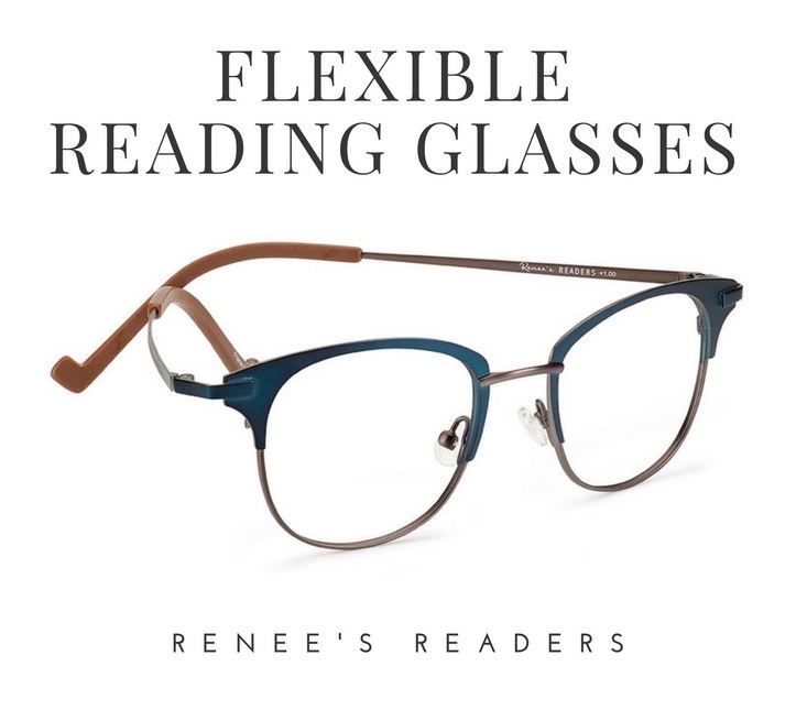 Renee's Readers Lightweight Leslie in Charcoal/Taupe or Brown/Navy - ReadingGlassWorld