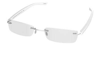 Scojo Gel Rimless Slim Rectangle in Midnight, Grey. Crystal or Tortoise