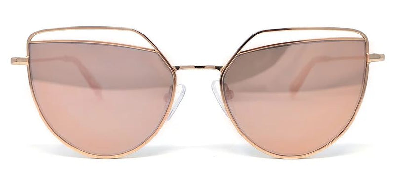 Scojo New York GOBSMACKED sunglasses in rose gold - ReadingGlassWorld