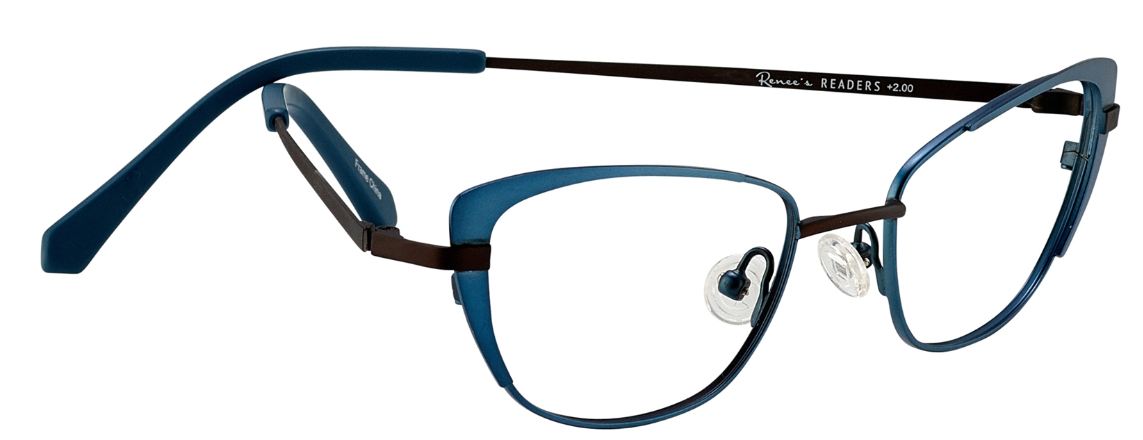 Renee's Readers Lightweight Jeanne in Brown or Plum - ReadingGlassWorld