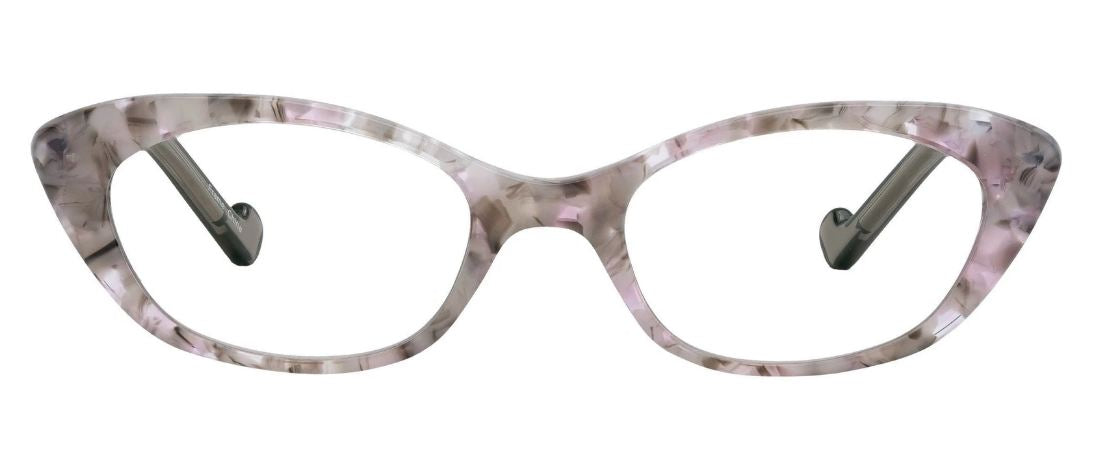 Renee's Readers Blue Light Blocking Cat Eye Lauren in Grey Rose or Brown Rose