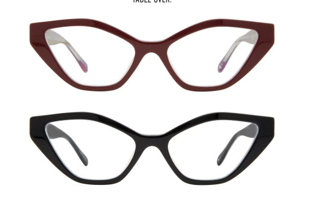 Scojo Maiden Lane in Black/Zebra Tortoise/Crystal or Cabernet