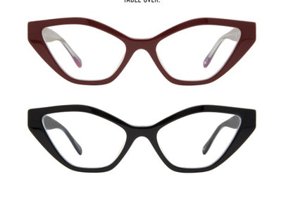 Scojo Maiden Lane in Black/Zebra Tortoise/Crystal or Cabernet