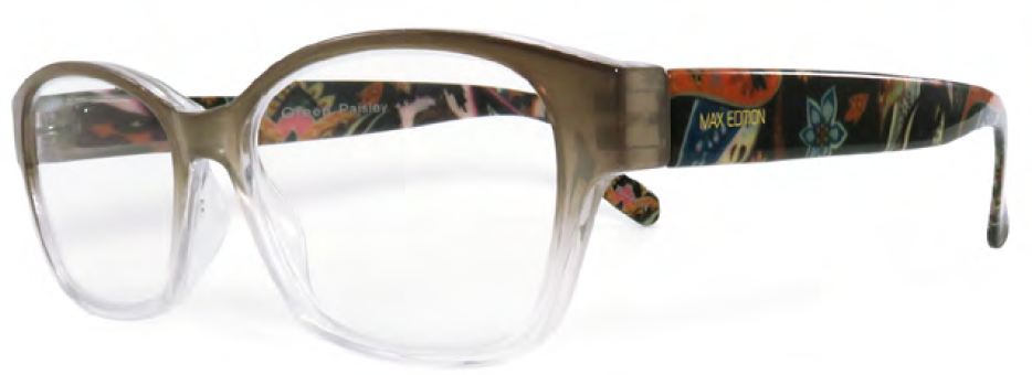 Max Edition ME8361 in Green Paisley - ReadingGlassWorld