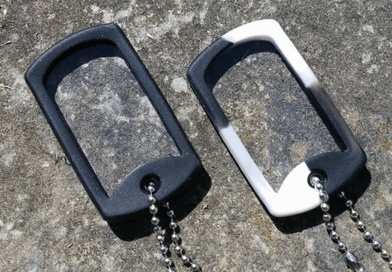 Ruggedized Tactical Dog Tag Monocle in Black or Camo - ReadingGlassWorld