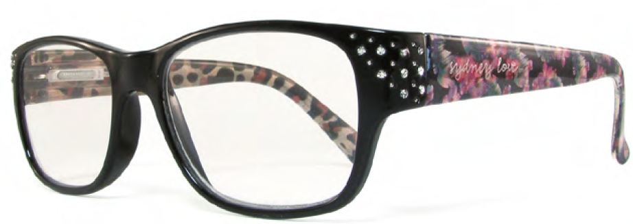 Sydney Love 1007 in Black Lace, Black Floral or Black Dot - ReadingGlassWorld