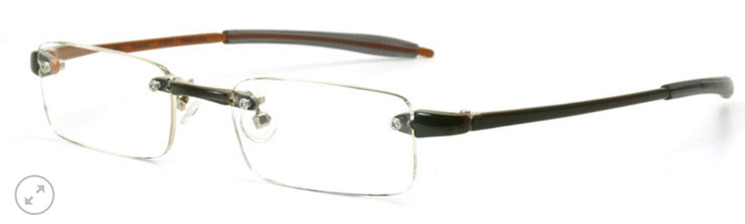 Visualite 01 Rimless Rectangle offered in 14 exciting colors - ReadingGlassWorld