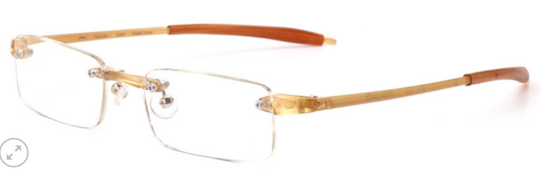 Visualite 01 Rimless Rectangle offered in 14 exciting colors - ReadingGlassWorld
