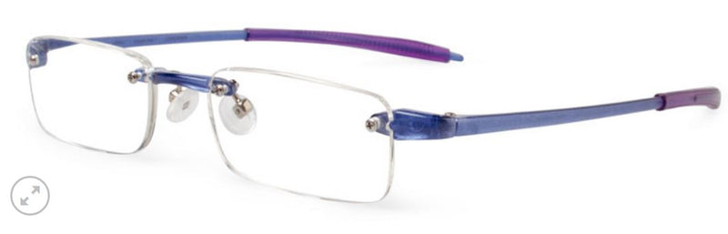 Visualite 01 Rimless Rectangle offered in 14 exciting colors - ReadingGlassWorld