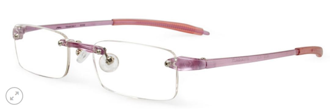 Visualite 01 Rimless Rectangle offered in 14 exciting colors - ReadingGlassWorld