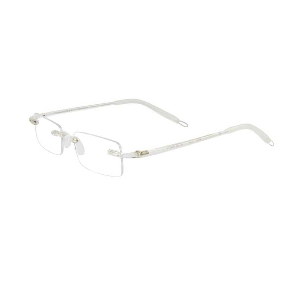 Visualites 08 Rimless Blue Light Filtering Computer Readers in Black, Smoke,Navy Blue, Crystal Clear or Classic Tortoise