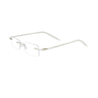 Visualites 08 Rimless Blue Light Filtering Computer Readers in Black, Smoke,Navy Blue, Crystal Clear or Classic Tortoise